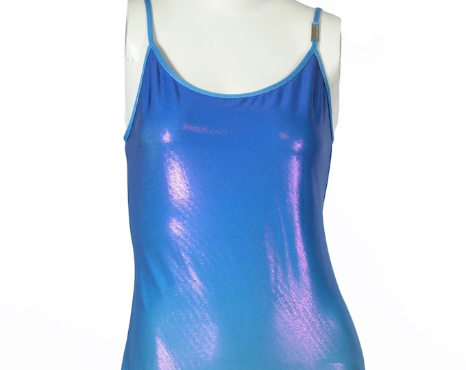 Escada Sport reflective dress blue