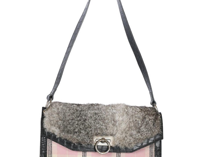John Galliano fur bag
