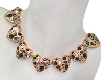 Oscar de la Renta heart-shaped necklace