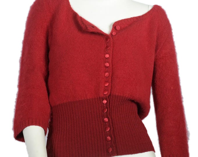 Anna Molinari red sweater 1995