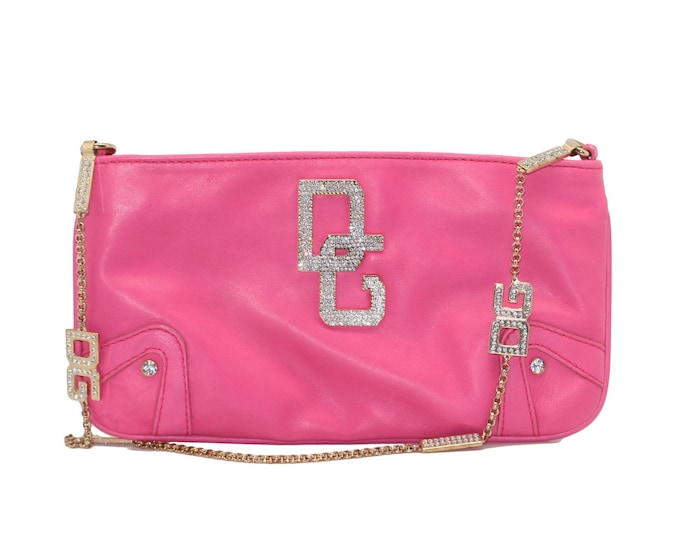 Dolce & Gabbana mini leather and rhinestone bag