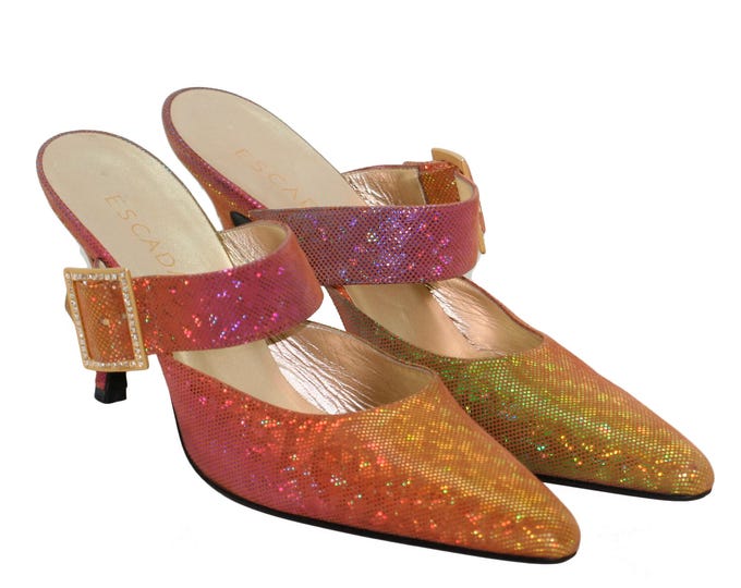 Escada reflective multicolour pumps