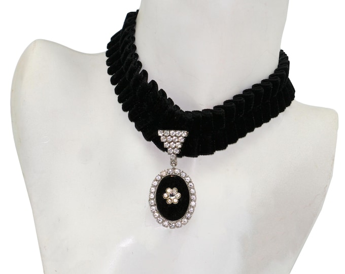 Blumarine velvet necklace