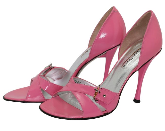 Cesare Paciotti candy pink pumps