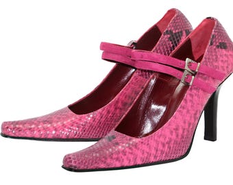 Gianfranco Ferre pink leather shoes