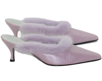 Escada, mink mules