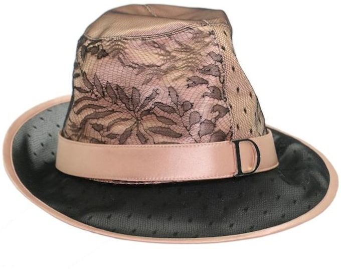 Christian Dior silk and lace hat
