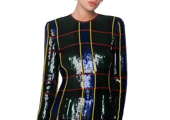 Escada check dress
