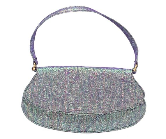 Christian Lacroix Bazar purple reflective bag
