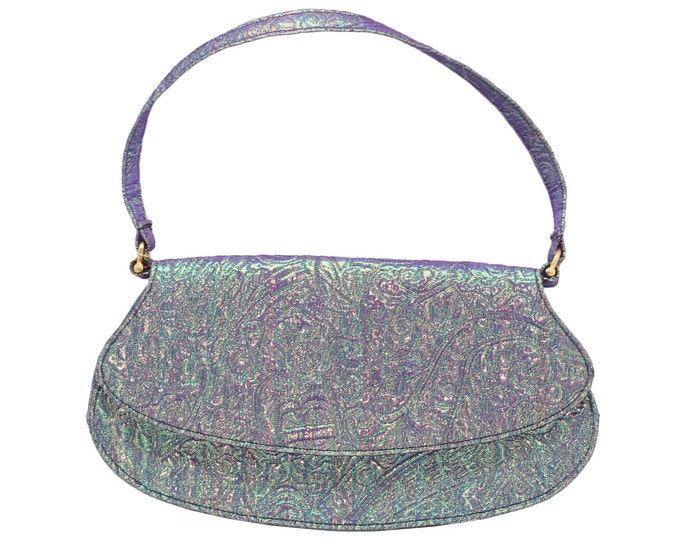 Christian Lacroix Bazar purple reflective bag