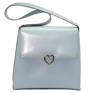 Moschino baby blue leather bag