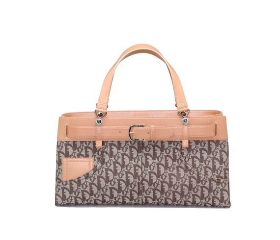 Christian Dior beige monogram bag 2001