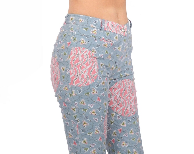 Christian Dior floral print jeans