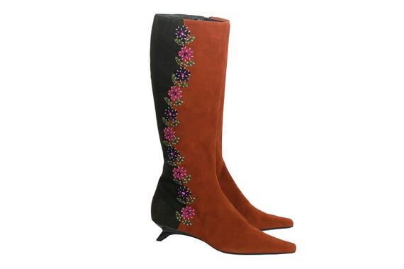 Moschino two-tone boots