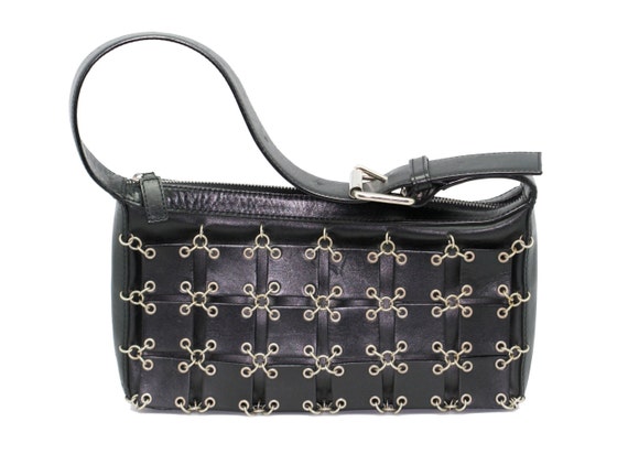Paco Rabanne leather encroachment bag