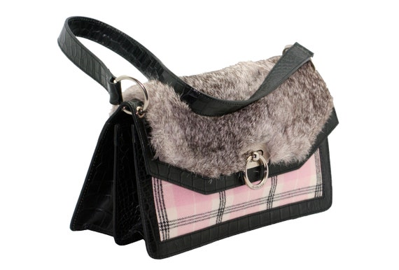 John Galliano fur bag