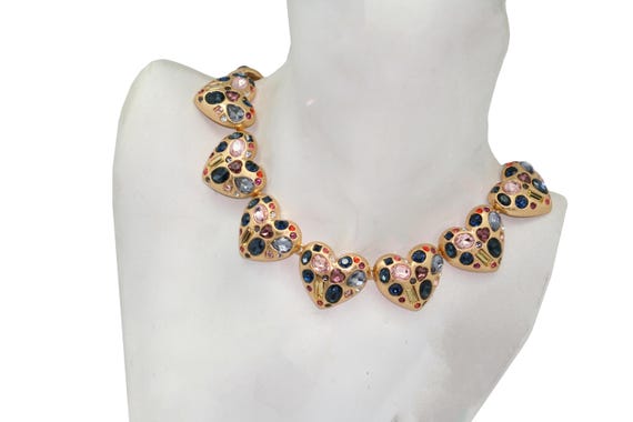 Oscar de la Renta heart-shaped necklace