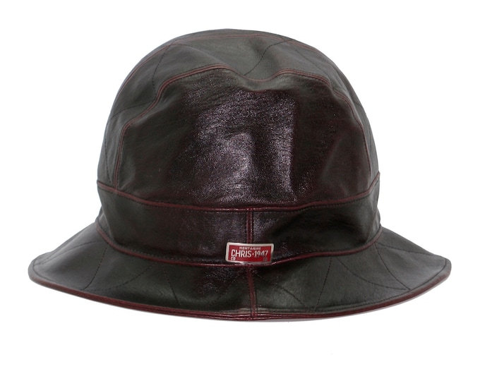 Christian Dior leather hat
