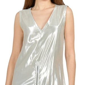 Issey Miyake silver dress