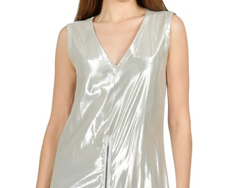 Issey Miyake silver dress