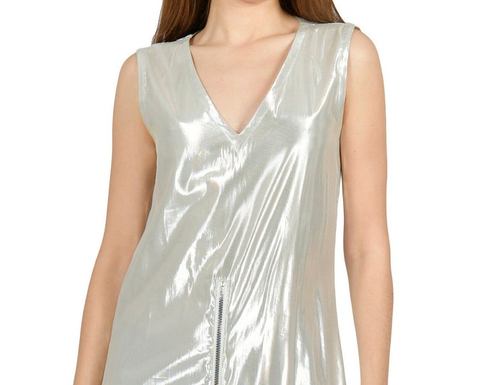 Issey Miyake silver dress
