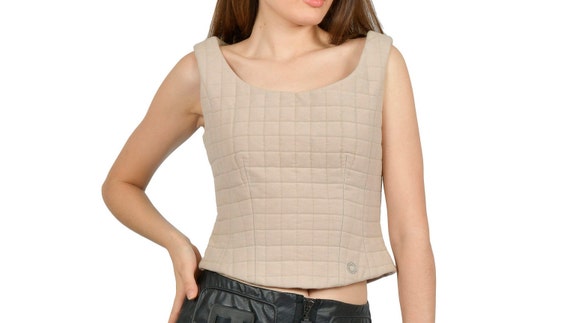 Chanel identification quilted bustier