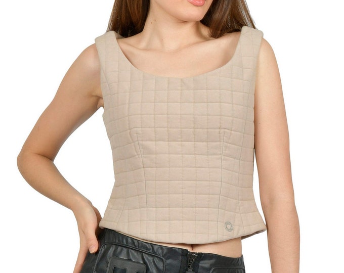 Chanel identification quilted bustier