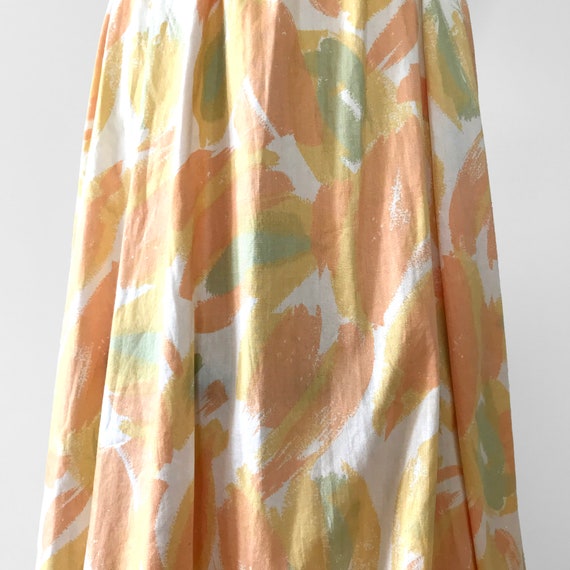 Vintage, 1980s, 80s, Long, Pastel, Peach, Yellow,… - image 8