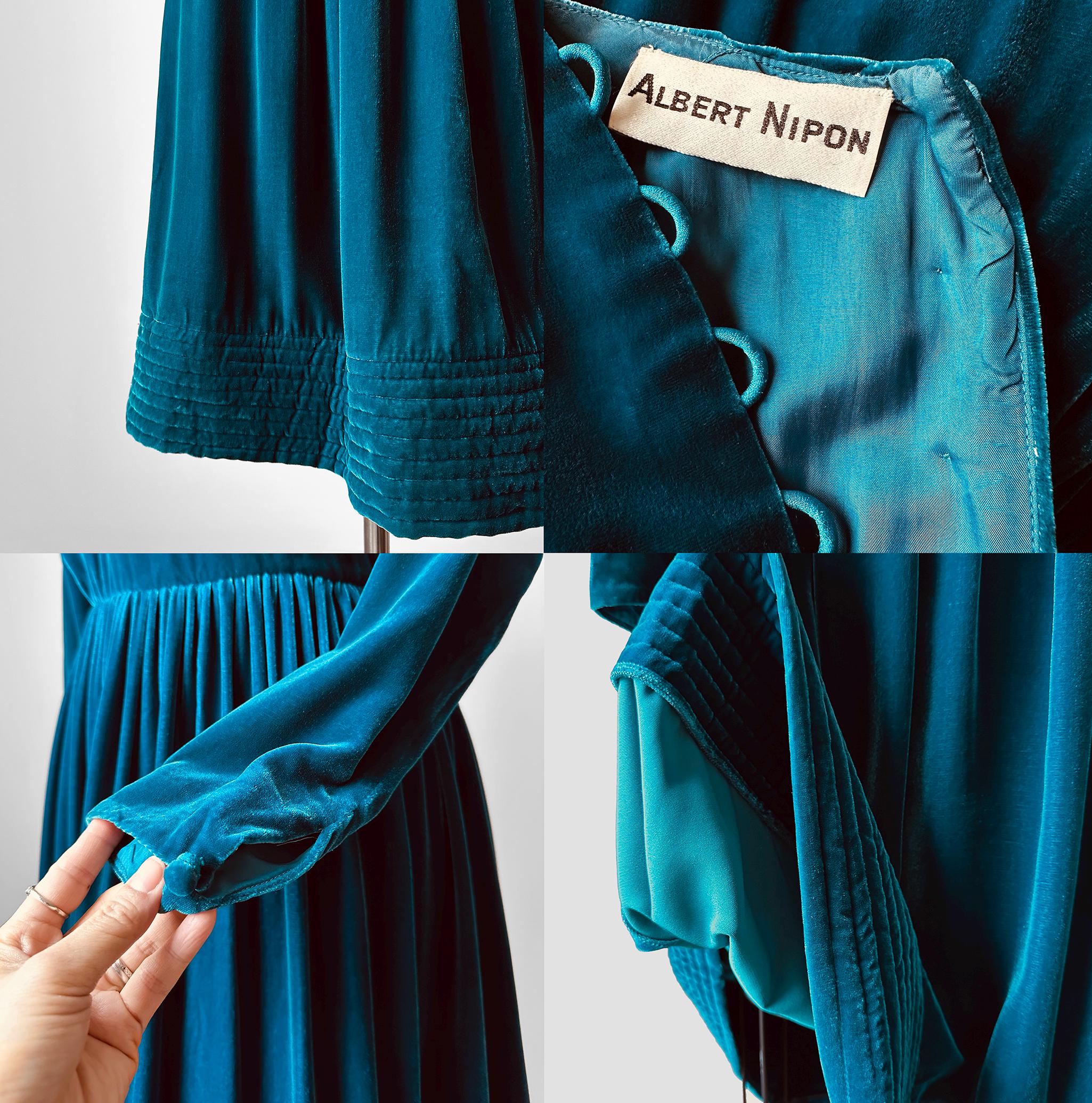 60s-70s vintage Tiffany blue 脇V sweat Vintage, 60s, 79s, Teal, Blue, Pleated, Fit and Flare