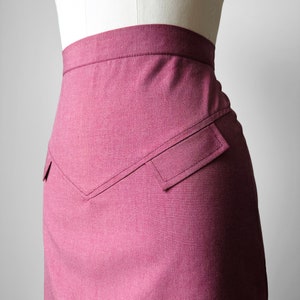 Vintage, 70s, 1970s, Rose, Mauve, Aline, Lightweight, Skirt Sz. XXS / XS image 3