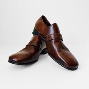 Vintage, NOS, Brown, Florsheim, Leather, Loafer, Slip-On, Shoe Sz. 9.5 image 2