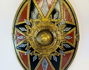 Decoración de pared con mini escudo del Rey de los Señores de los Caballos, Tolkien, Riddermark, Rohirrim, los Señores de los Caballos, cumpleaños, Navidad, regalo