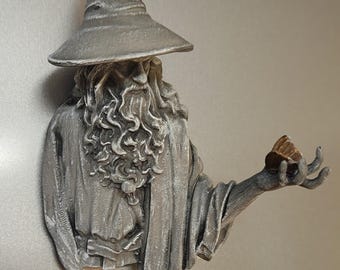 Imán de Gandalf (grande), Tolkien, cumpleaños, Navidad, Mithrandir, regalo, mago gris, mago blanco, Maia