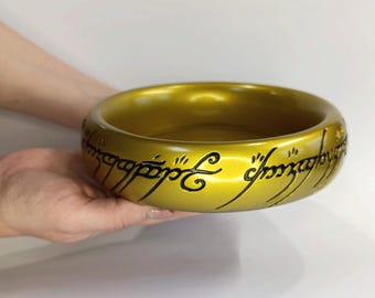 Cuenco de anillo enorme, plato, decoración de mesa, Tolkien, D&D, adornos, decoración, cumpleaños, regalo, Navidad