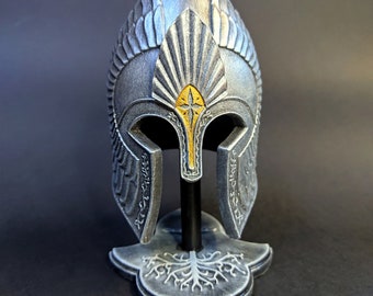 Decoración de mesa con casco de ciudad blanca, Tolkien, Navidad, cumpleaños, regalo, adorno, árbol blanco, Dúnedain