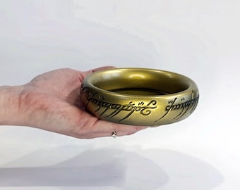 Cuenco con forma de anillo, plato, decoración de mesa, Tolkien, D&D, adornos, decoración, menores de 35 años, cumpleaños, regalo, Navidad