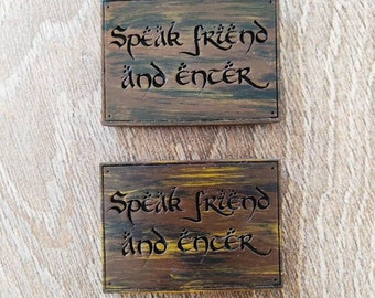 Spreek een vriend en voer de magneet in, Tolkien, dwergmijn, isar, grijze tovenaar, verjaardag, cadeau, kerstmis