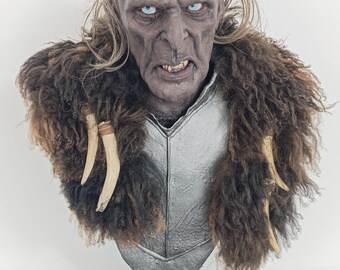 Grishnákh orc lifesize bust, unique collector's item, Mordor