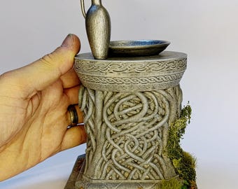 Decoración de mesa con espejo de Galadriel, Lorien, condado, Tolkien, adornos, decoración, cumpleaños, regalo, Navidad, elfo