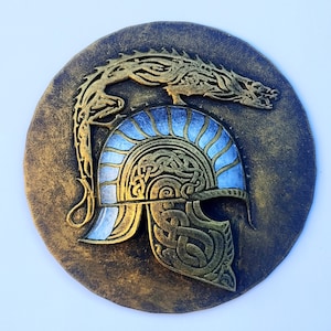 Yelmo de dragón de Dor-lómins, decoración de pared, Turins, Hijos de Hurins, Turambars, Tolkiens, navidad, regalo de cumpleaños