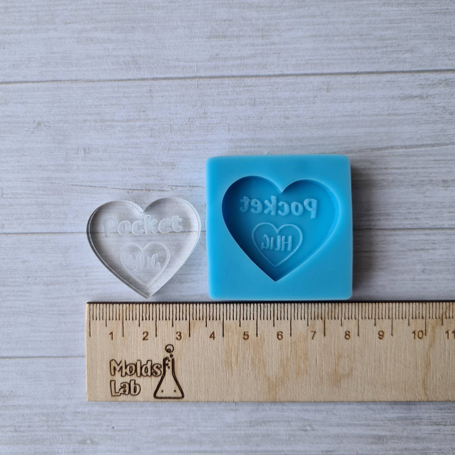 Resin Pocket Hug Mold 35mm Pocket Hug Mold Flexible Silicone Etsy