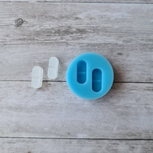 Resin silicone mold - 14mm pills mold, medicine resin mold, flexible silicone mold, polymer clay mold, polymer clay supplies, resin supplies