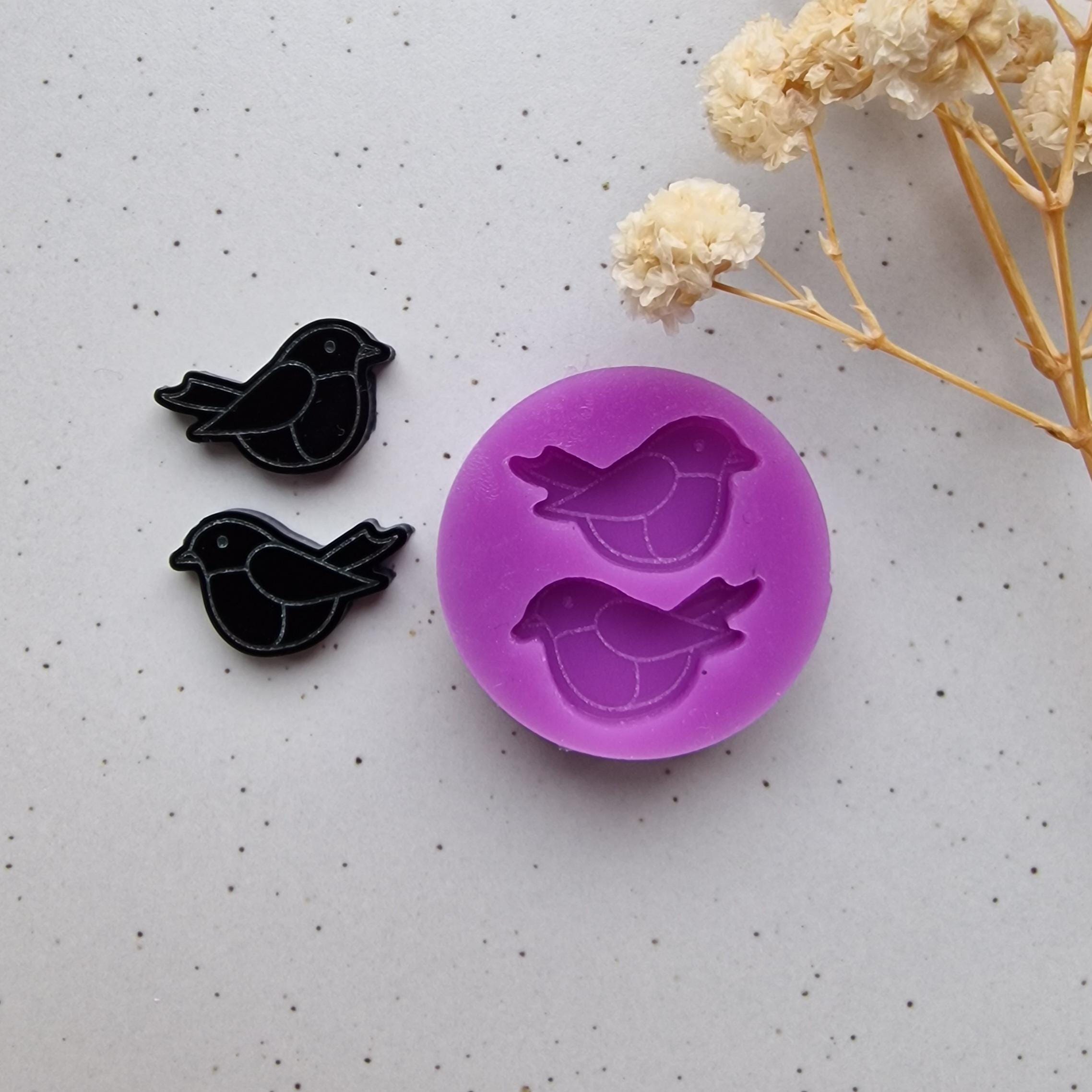 Uccello Silicone Gazza Fiore Rami Di Albero Cupcake Topper Stampo Per Fondente Decorazione Di Torte Stampi Per Argilla E Caramelle Al Cioccolato  15