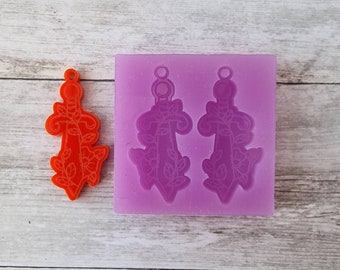 wax melts and jesmonite. Pixel sword mold Silicone mold for resin