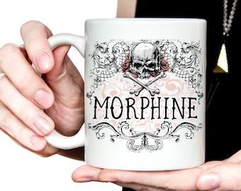 Morphine mug, Vintage-Style Apothecary Mug