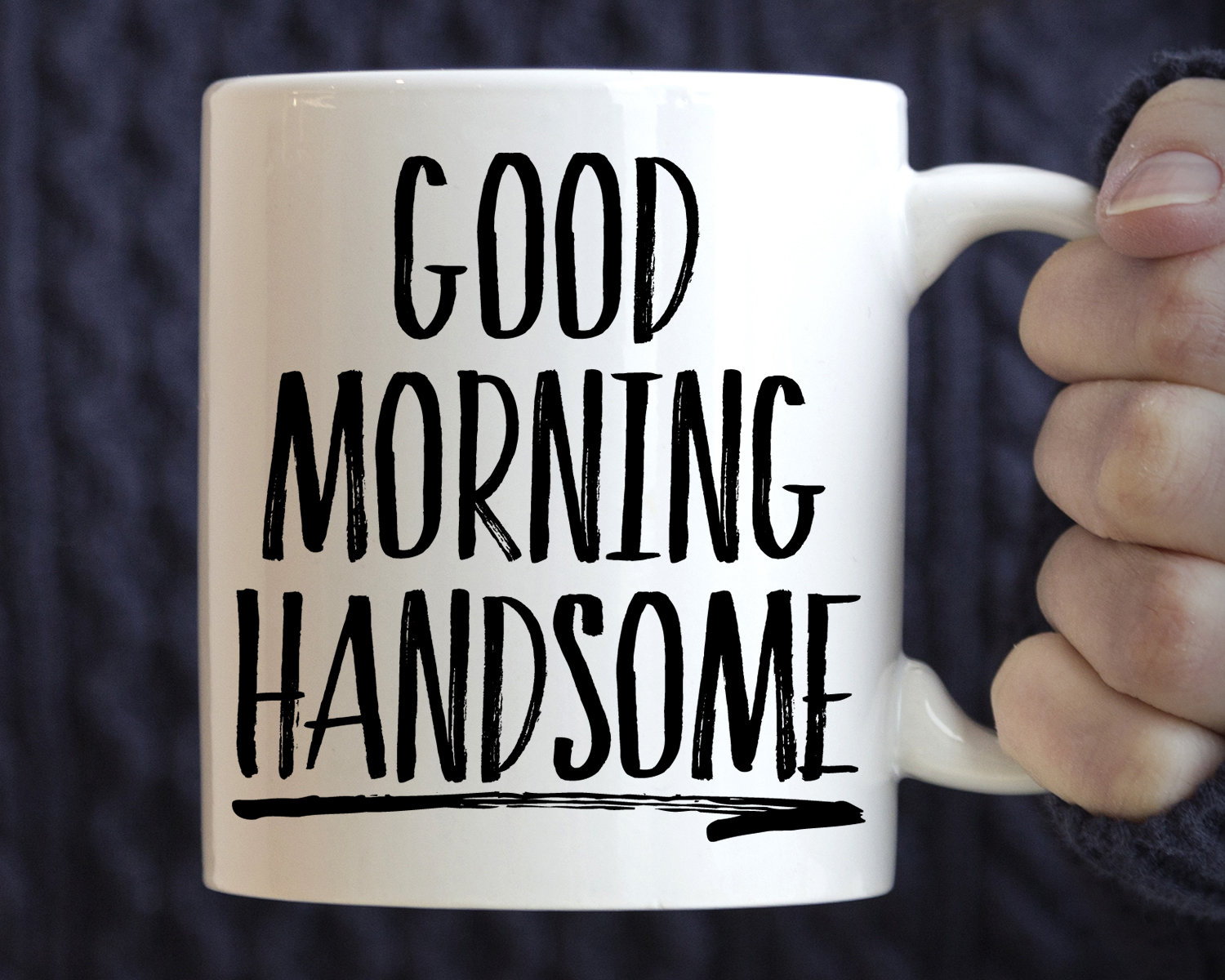 Buy Good Morning Handsome Mug Husband Mug Online in India - Etsy