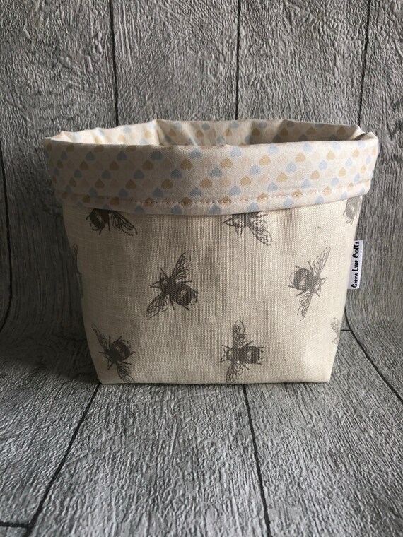 Fabric storage basket