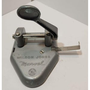 Vintage Wilson Jones Marvel Two 2 Furador Modelo 331 Fabricado nos EUA Chicago