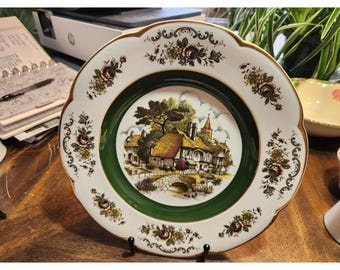Modern Vintage Ascot Service Plate By Wood And Sons England Decorative, 1970's