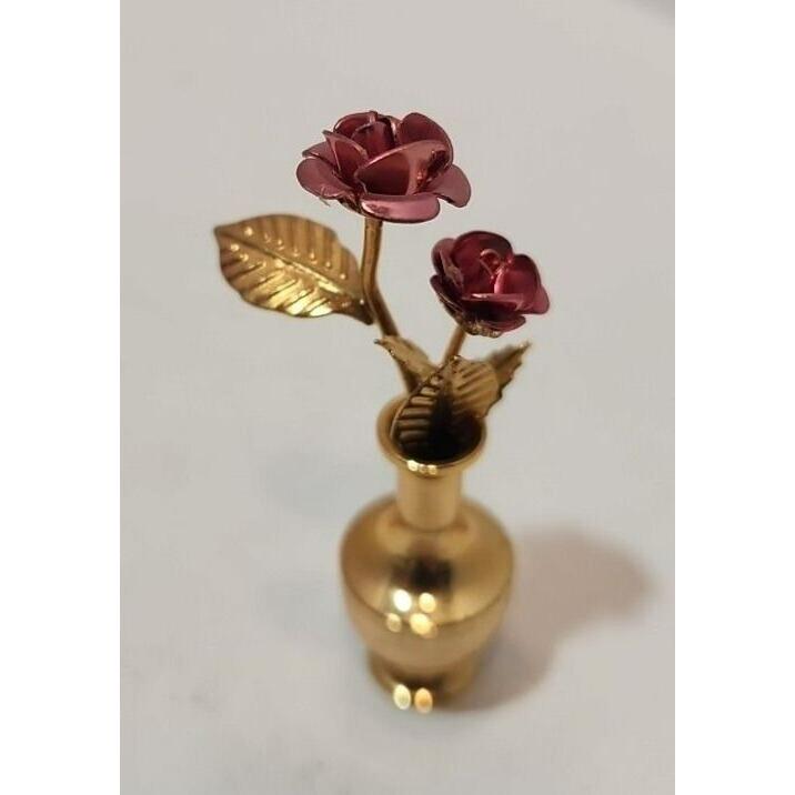 ヴィンテージ真鍮花瓶 - Etsy 日本